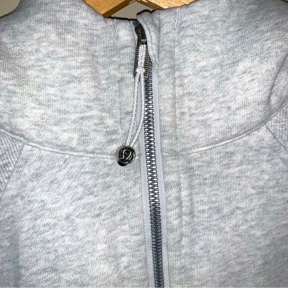 LULULEMON Scuba Full-Zip Cropped Hoodie Women’s XS-Small Core Ultra Light Grey - Picture 8 of 13